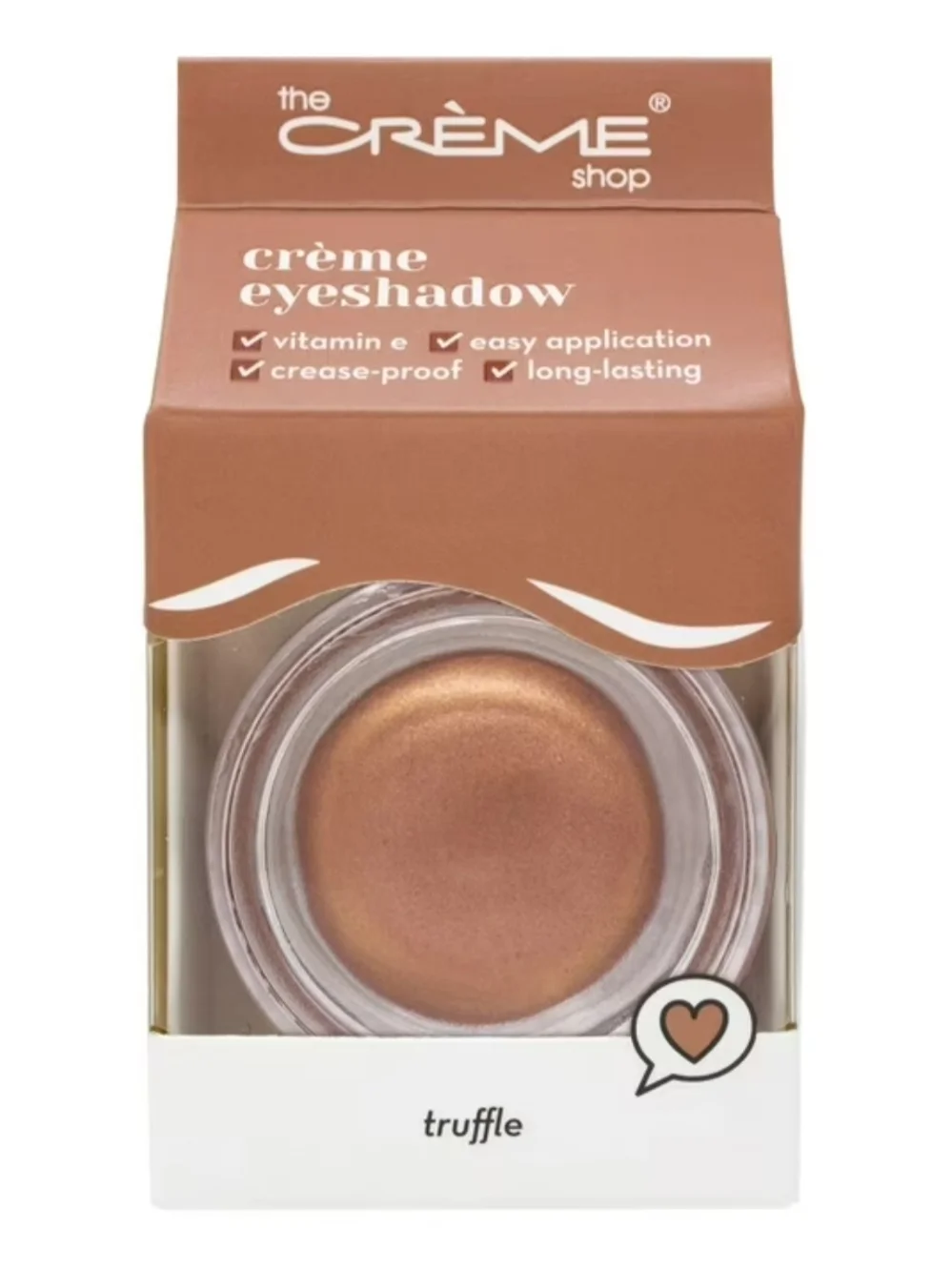 The Crème Shop Eye Shadow In Truffle Shimmery Brown Shade NIB